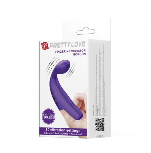 PRETTY LOVE - GORGON Finger Vibrator (Chargeable - Purple)